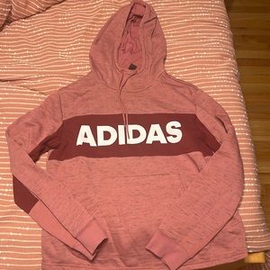 Adidas slight cowl neck pink sweatshirt